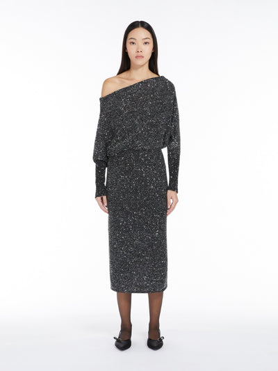 Max Mara Studio Viscose-yarn sequin dress