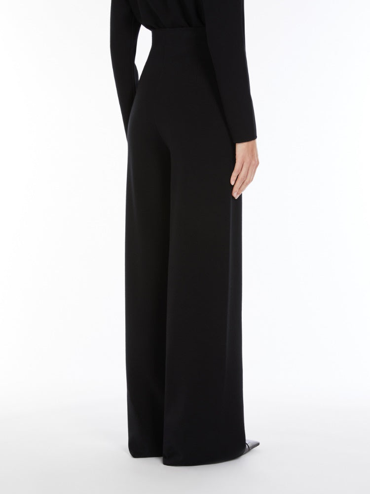 Max Mara Studio ROBIN Black Long viscose trousers