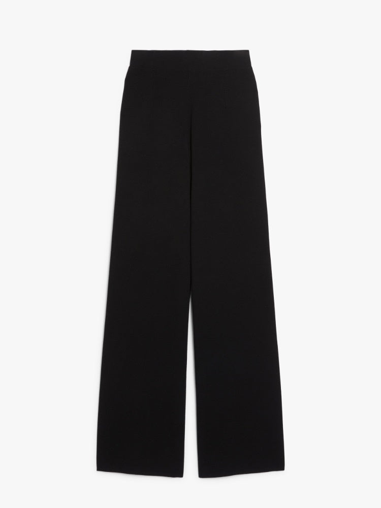 Max Mara Studio ROBIN Black Long viscose trousers