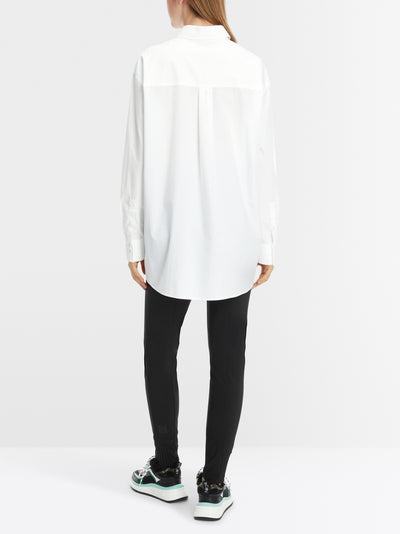 Marc Cain White  Rethink Together Printed Shirt Blouse