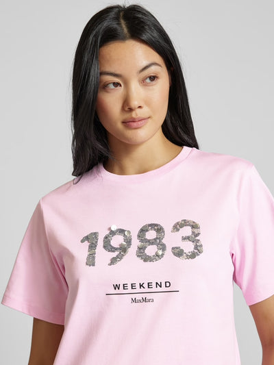 Max Mara Weekend CABINA Pink Jersey print T-shirt