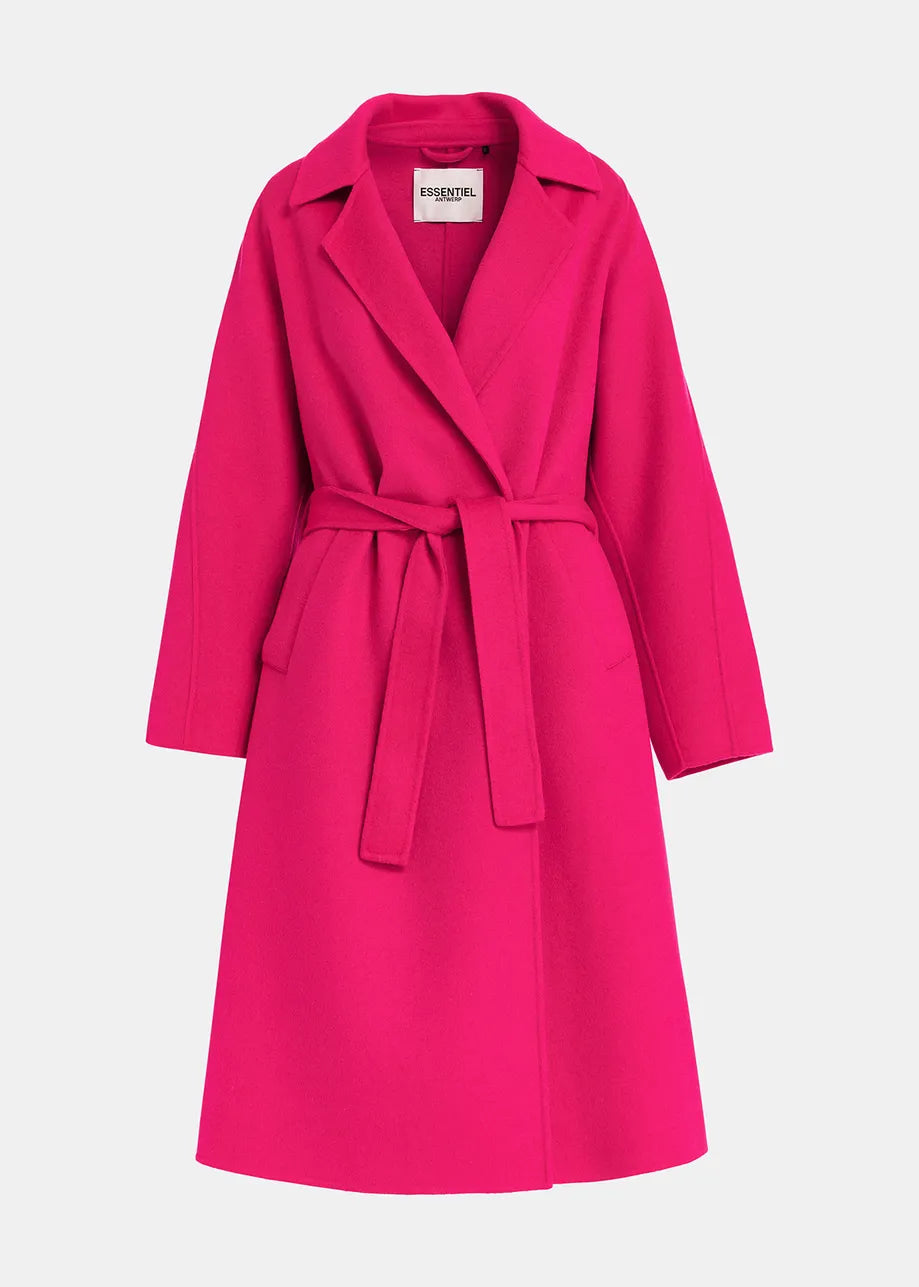 Fuchsia wool coat hotsell