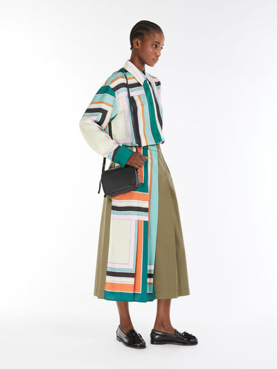 Max Mara Weekend LALLO Printed twill and gabardine skirt