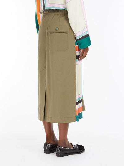 Max Mara Weekend LALLO Printed twill and gabardine skirt