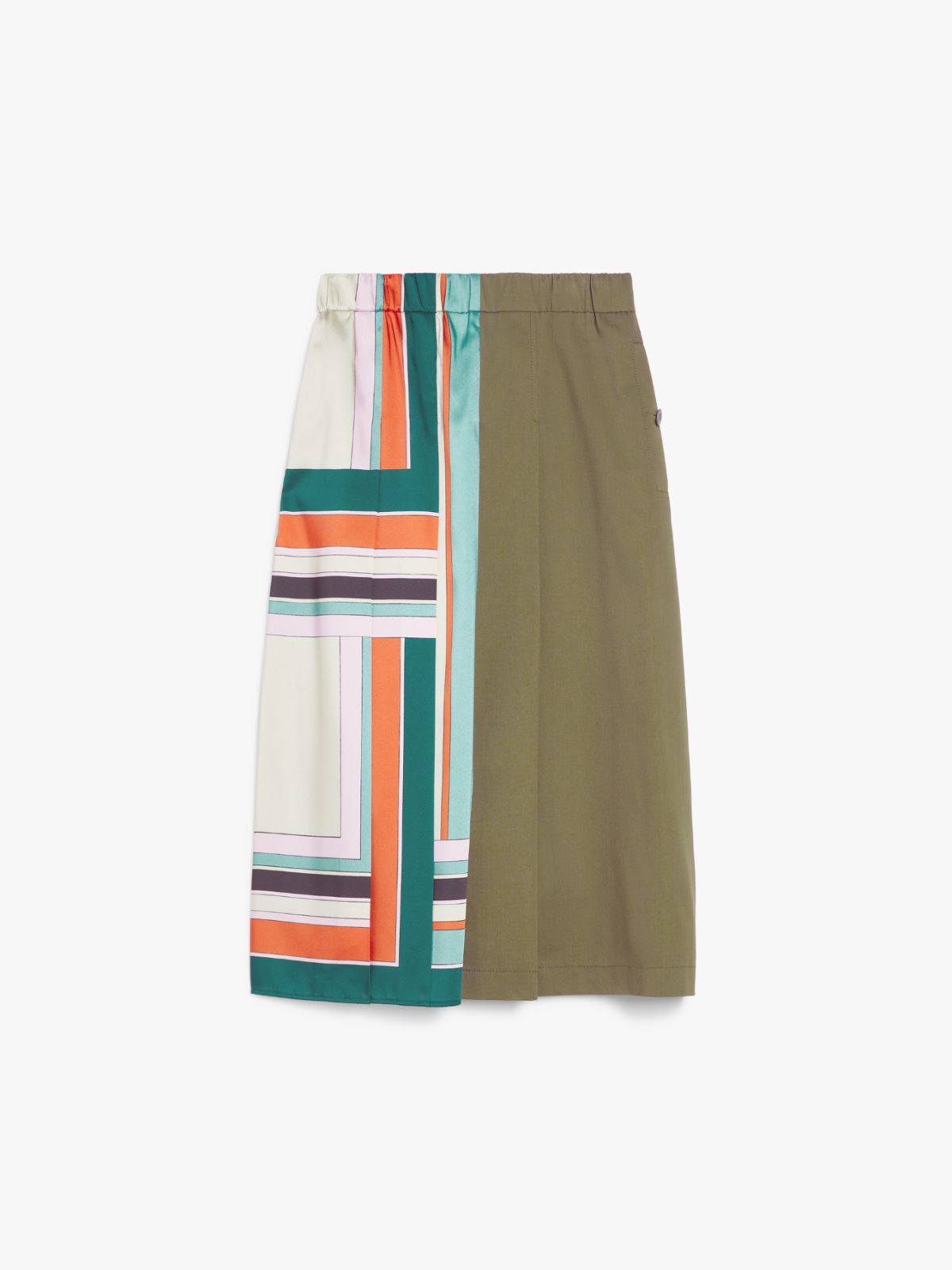 Max Mara Weekend LALLO Printed twill and gabardine skirt