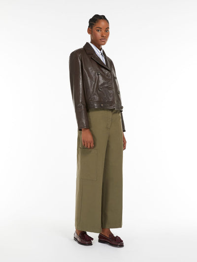 Max Mara Weekend QUIZ Cotton canvas trousers