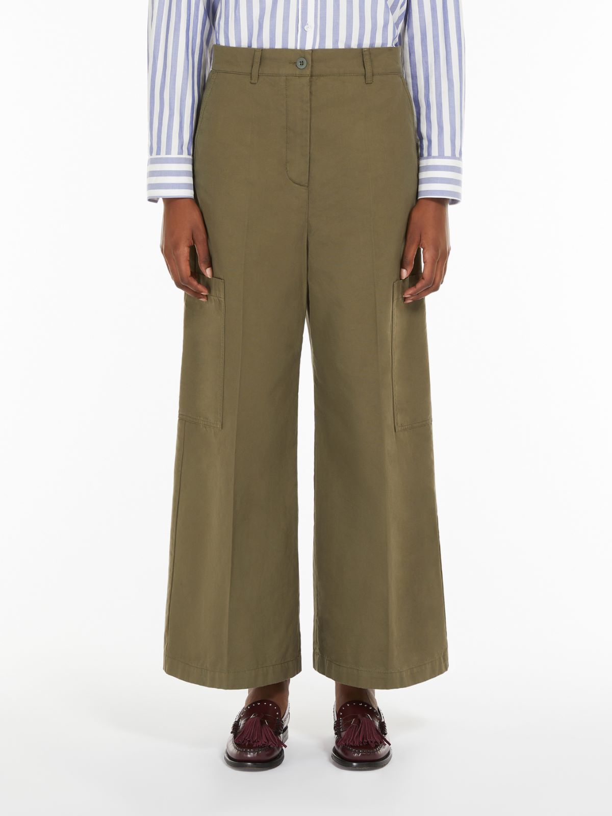 Max Mara Weekend QUIZ Cotton canvas trousers