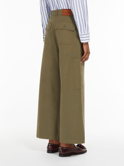 Max Mara Weekend QUIZ Cotton canvas trousers