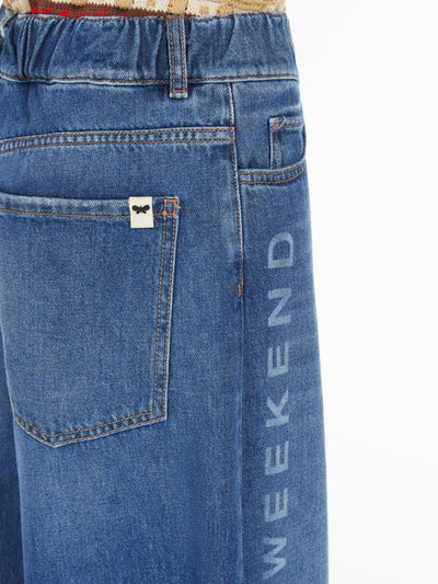 Max Mara Weekend LISOTTE Wide denim jeans with logo