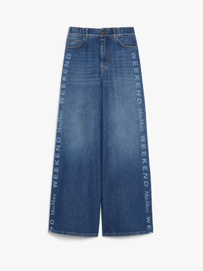 Max Mara Weekend LISOTTE Wide denim jeans with logo