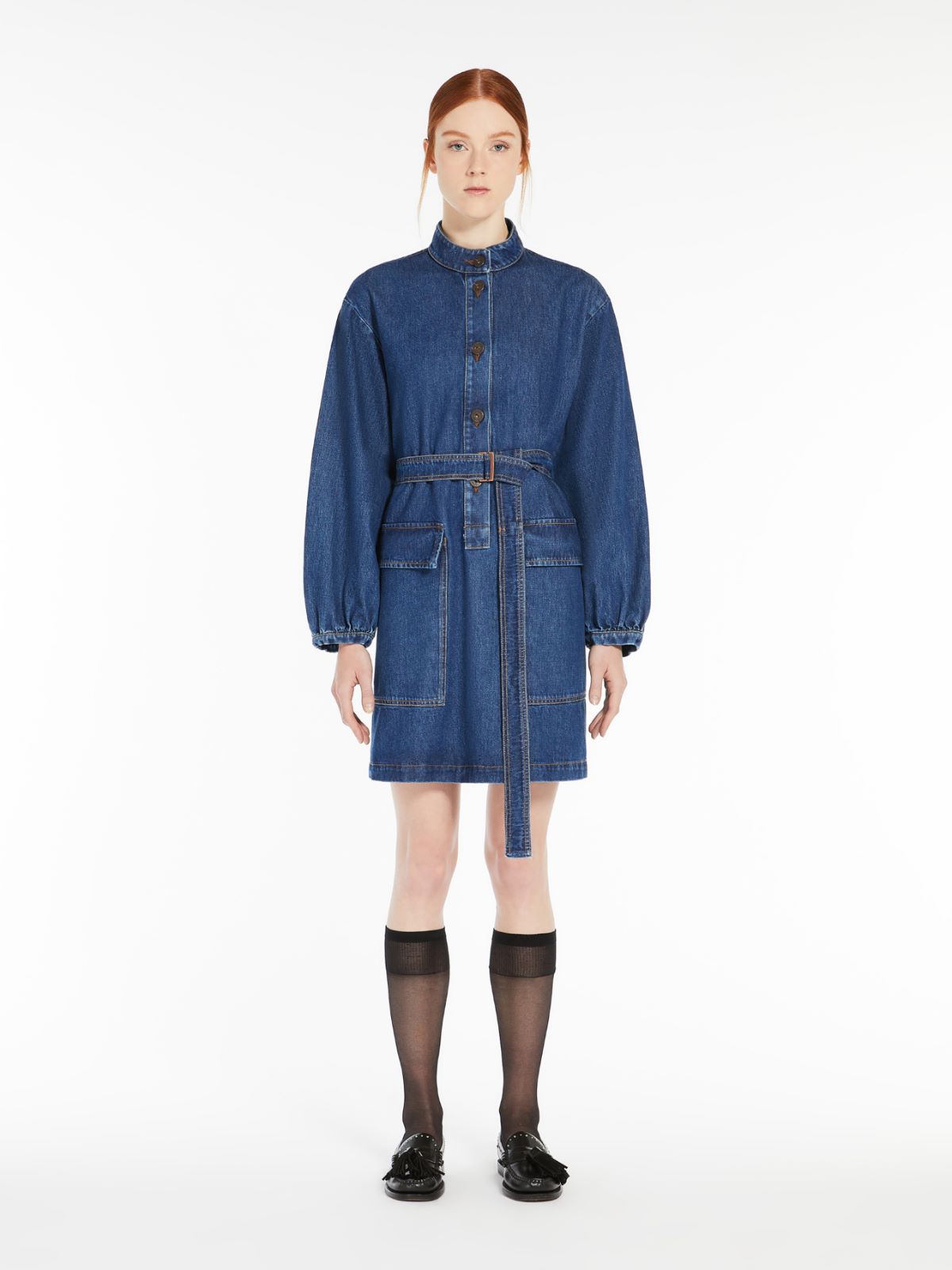 Max Mara Weekend EURO Belted denim dress