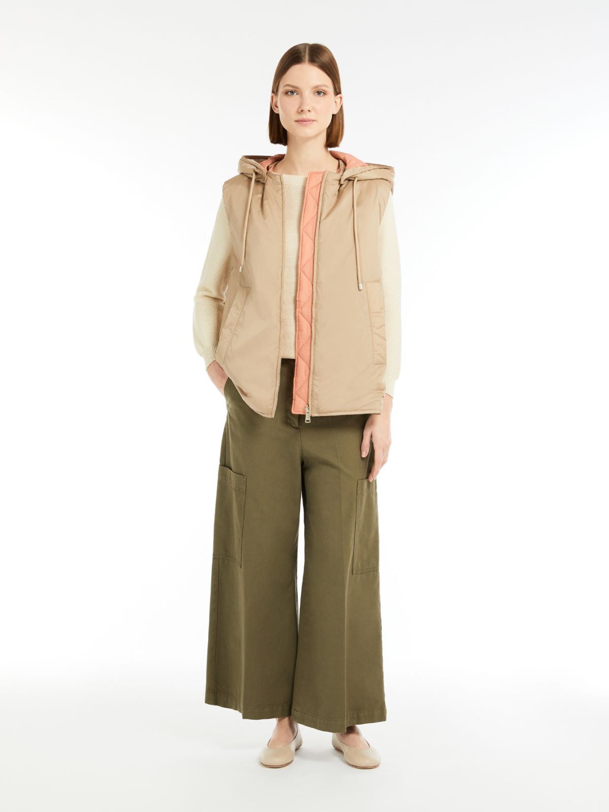 Max Mara Weekend TECLA Reversible gilet in water-repellent fabric