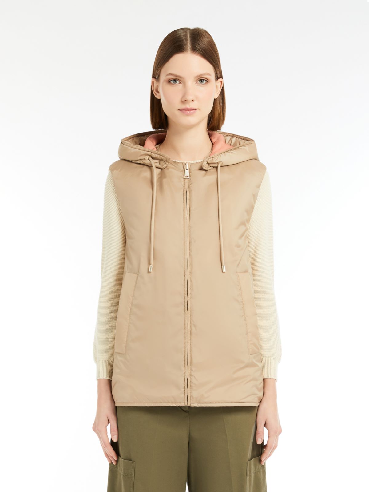 Max Mara Weekend TECLA Reversible gilet in water-repellent fabric