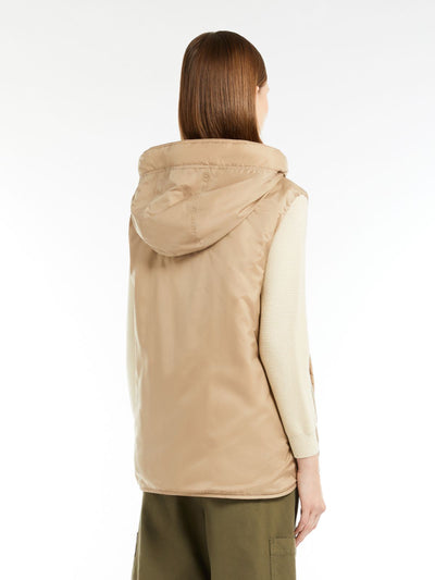 Max Mara Weekend TECLA Reversible gilet in water-repellent fabric