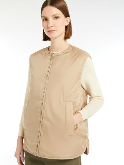 Max Mara Weekend TECLA Reversible gilet in water-repellent fabric