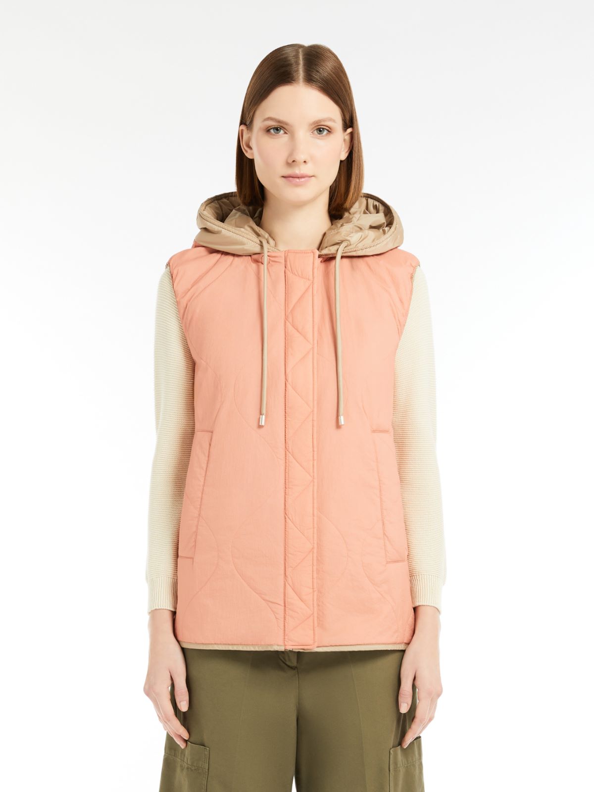 Max Mara Weekend TECLA Reversible gilet in water-repellent fabric