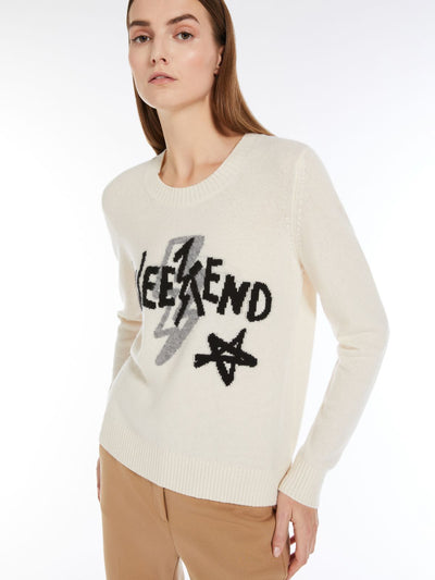 Max Mara Weekend KANSAS Cream Cashmere yarn jumper