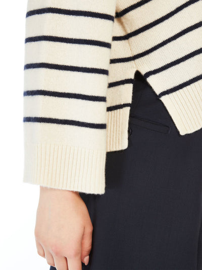 Max Mara Weekend Leva Striped Oversized cashmere sweater