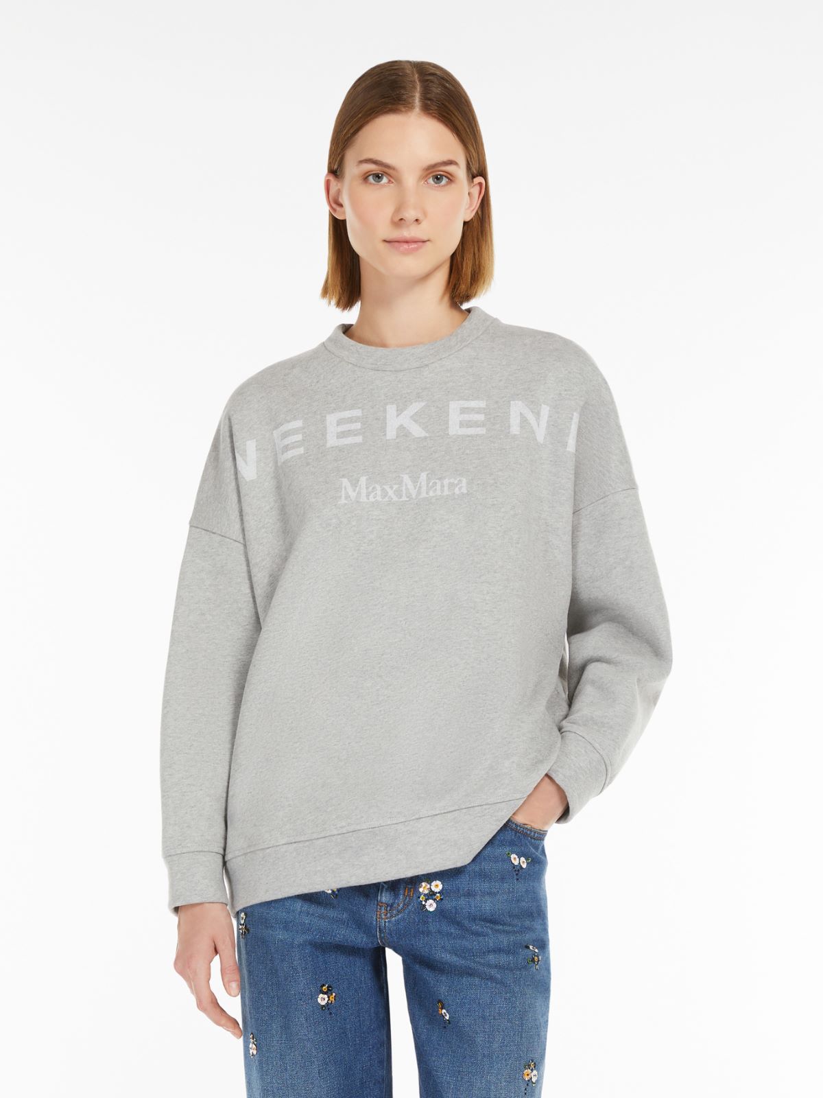 Max Mara Weekend LALLA Grey Organic cotton sweatshirt