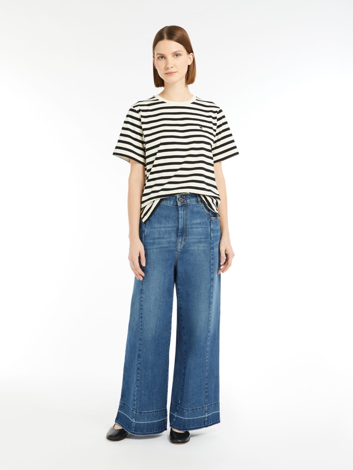 Max Mara Weekend SATRAPO Striped Jersey crew-neck T-shirt