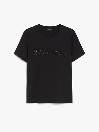 Max Mara Weekend VELLO Black Cotton jersey T-shirt