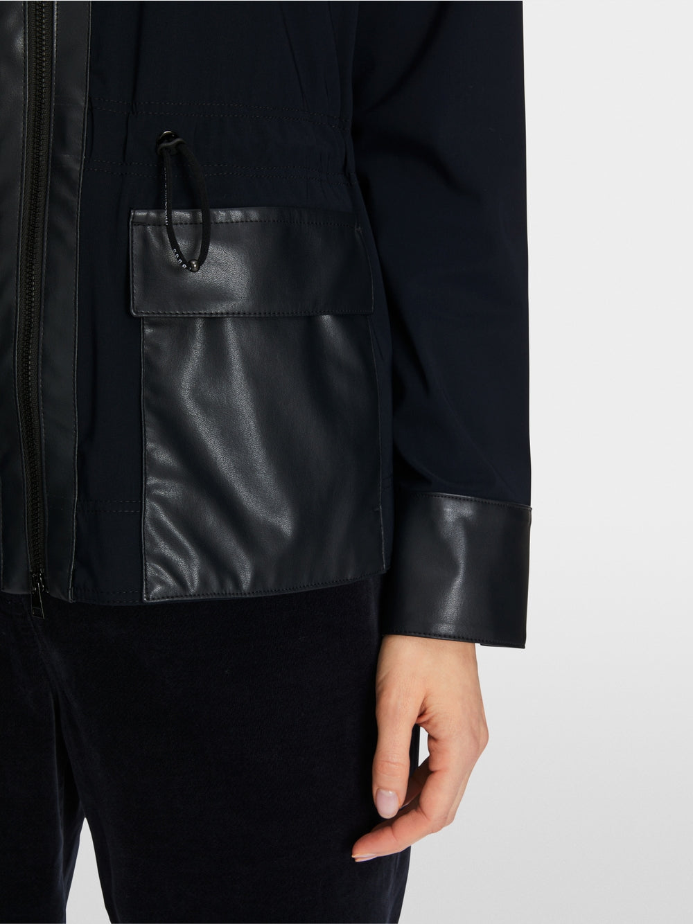 Marc Cain Midnight Blue Sporty jacket in a mix of materials