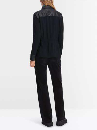 Marc Cain Midnight Blue Sporty jacket in a mix of materials