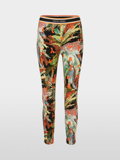 Marc Cain Printed SOFIA trousers in scuba jersey