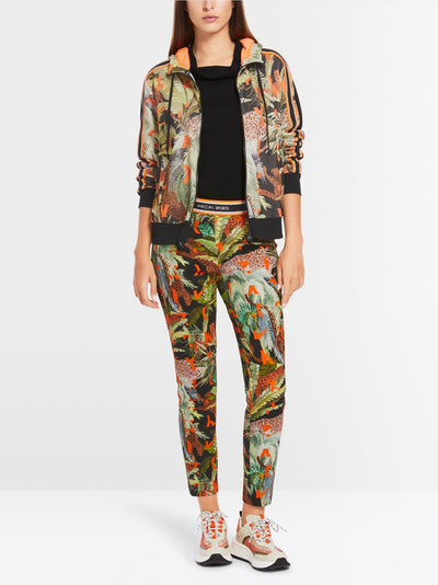 Marc Cain Printed SOFIA trousers in scuba jersey