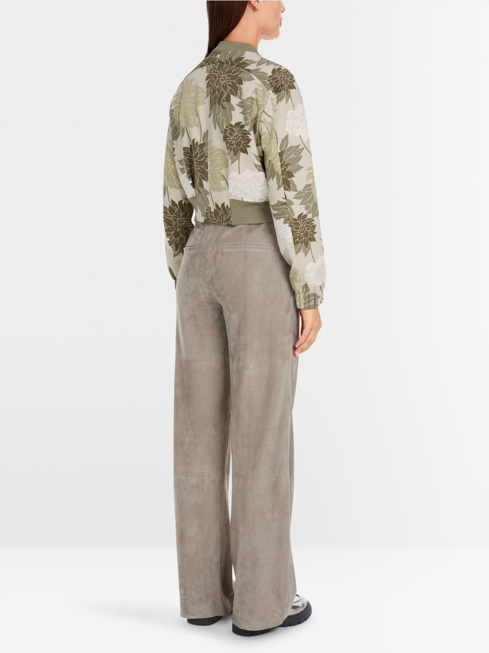 Marc Cain Sage Jacket with floral pattern