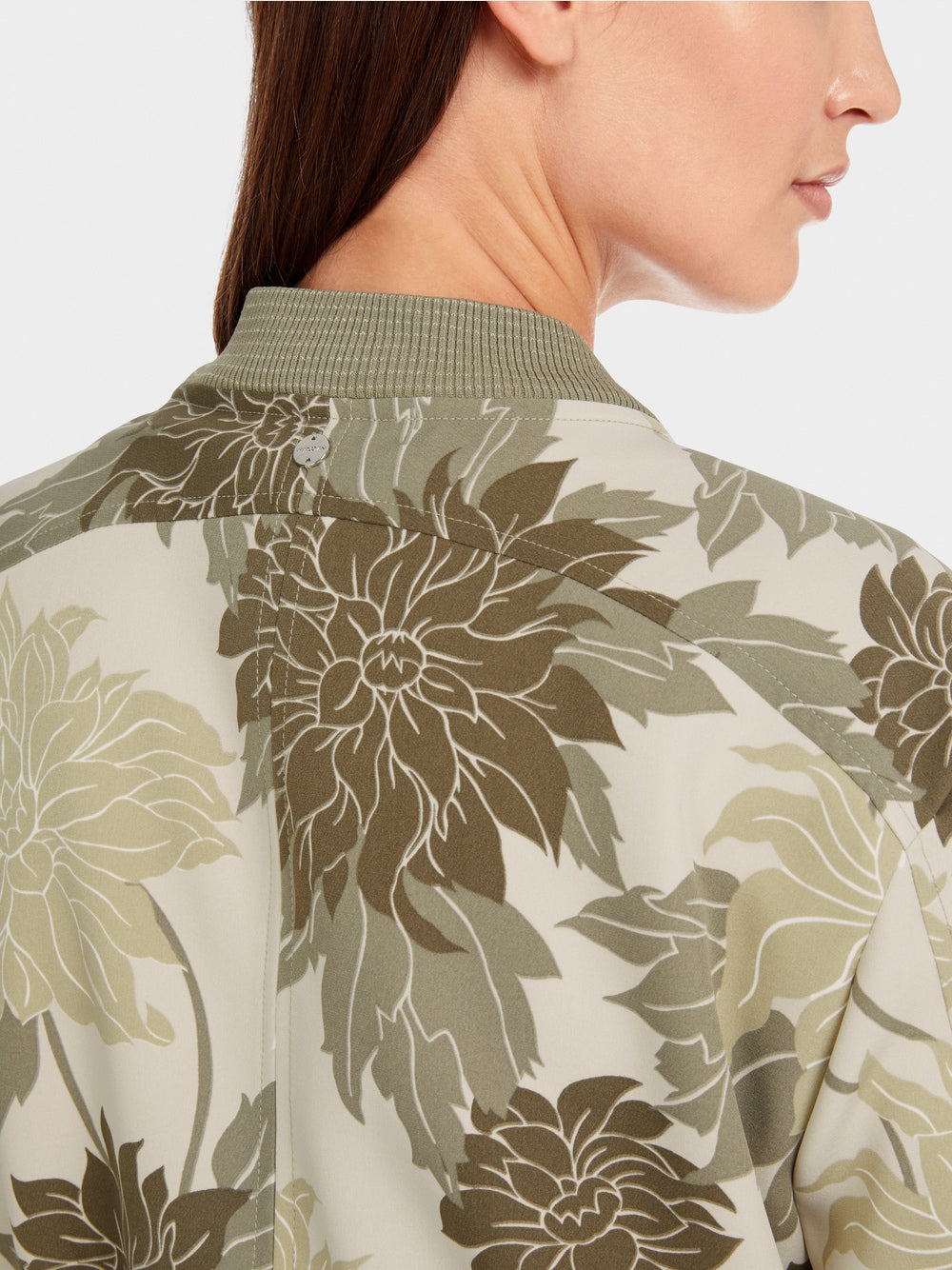 Marc Cain Sage Jacket with floral pattern