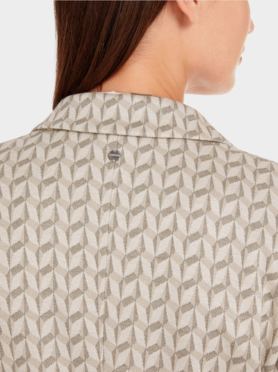 Marc Cain Pearl Blazer in graphic jersey jacquard