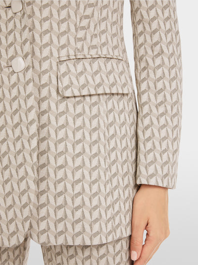 Marc Cain Pearl Blazer in graphic jersey jacquard