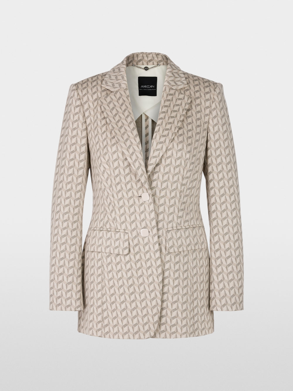 Marc Cain Pearl Blazer in graphic jersey jacquard