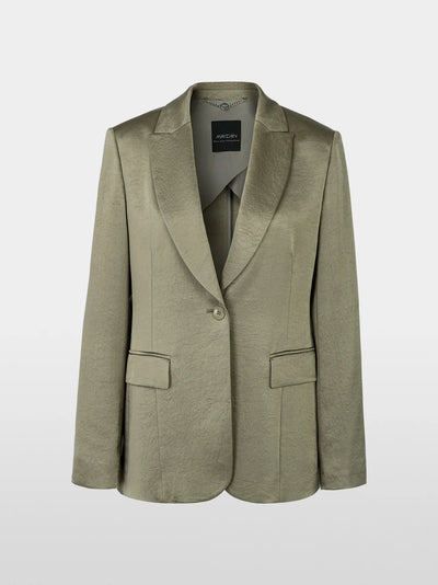 Marc Cain Sage Powder Hammered satin blazer