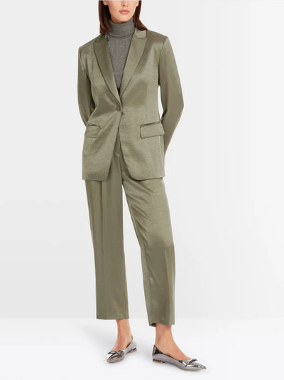 Marc Cain Sage Powder Hammered satin blazer