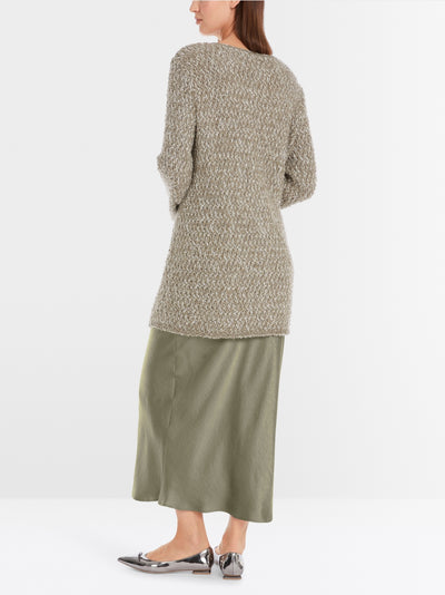 Marc Cain Sage Shimmering cardigan - knitted in Germany