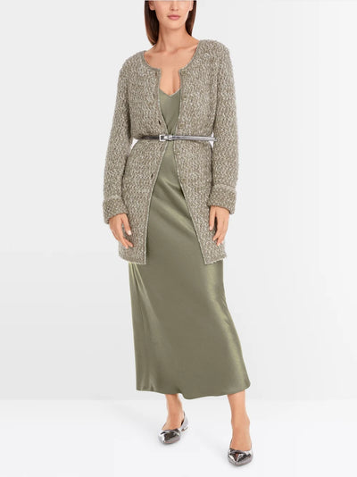 Marc Cain Sage Shimmering cardigan - knitted in Germany