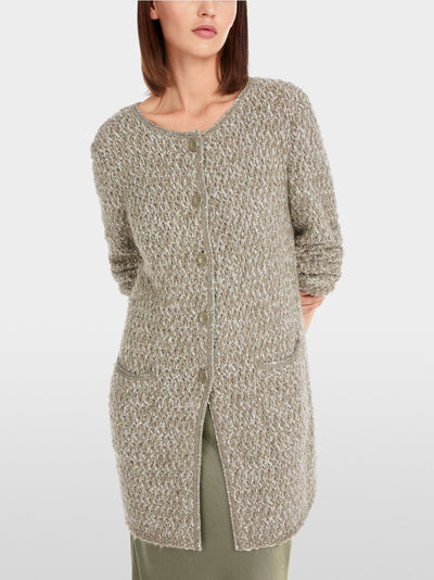 Marc Cain Sage Shimmering cardigan - knitted in Germany