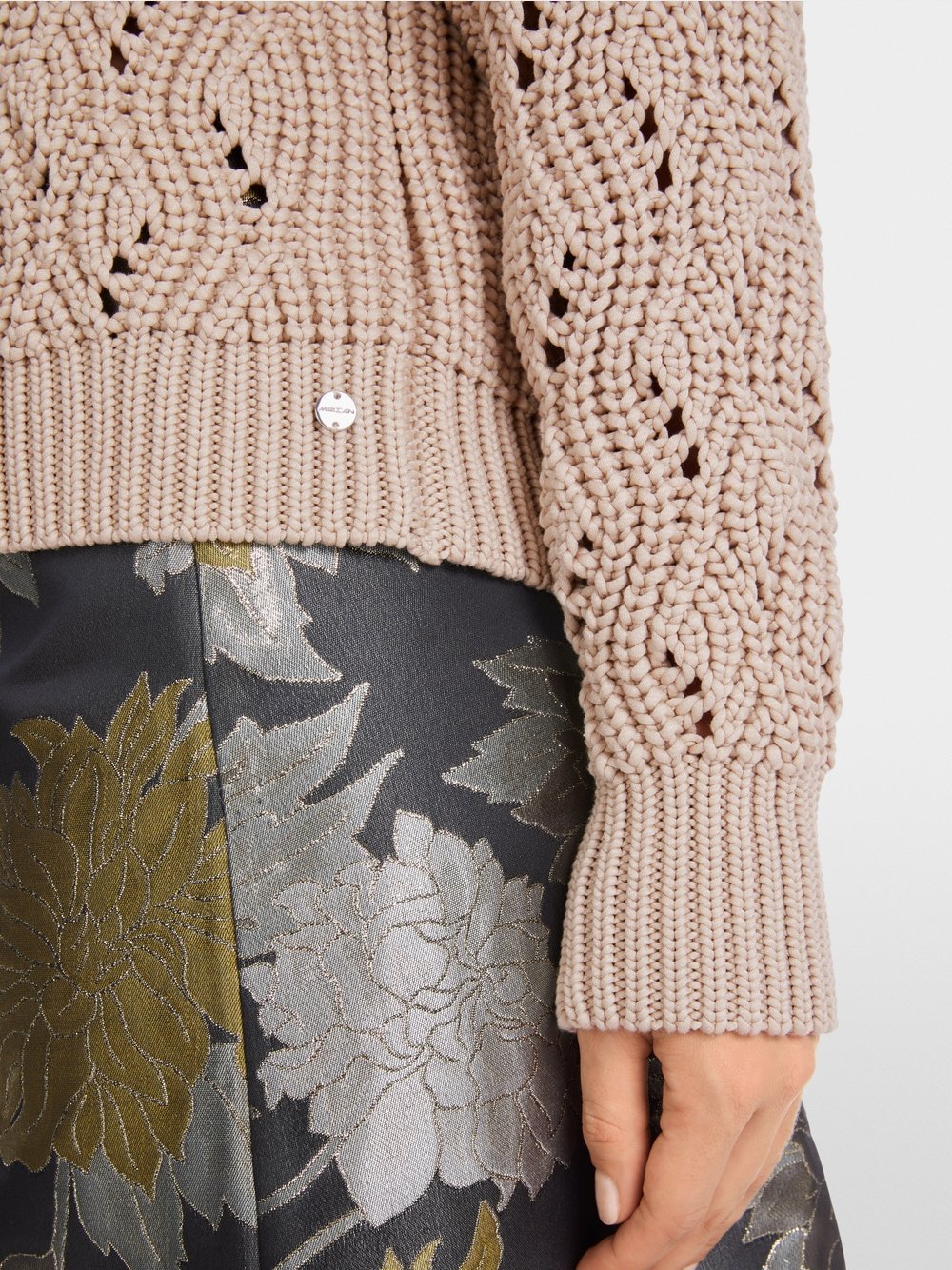 Marc Cain Deep Pearl Chunky knit pullover knitted in Germany