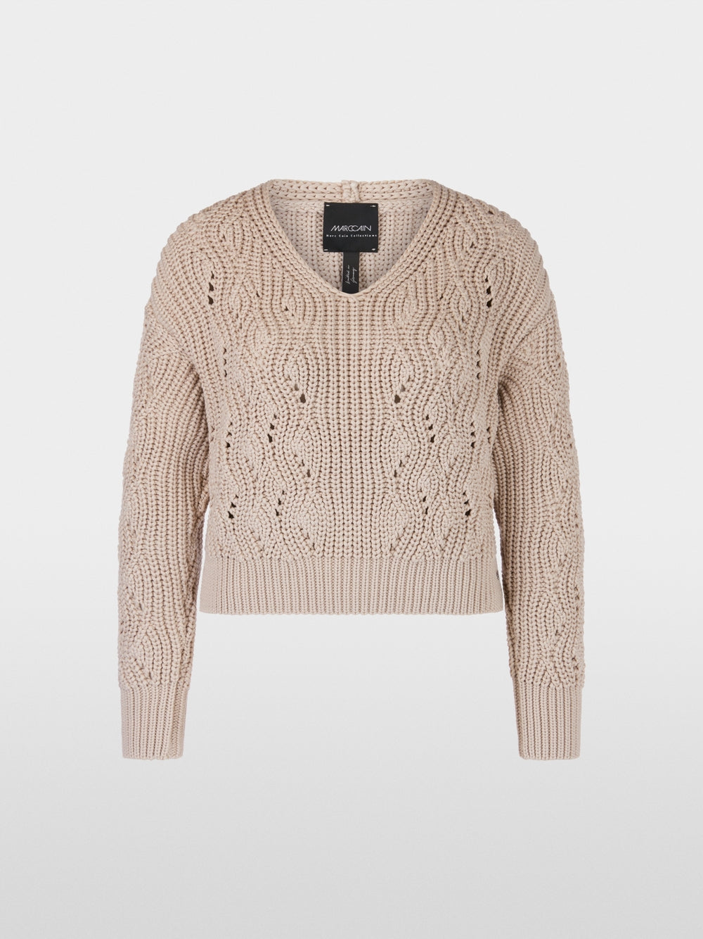 Marc Cain Deep Pearl Chunky knit pullover knitted in Germany