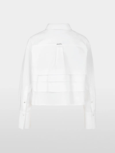 Marc Cain White Blouse with ruffles