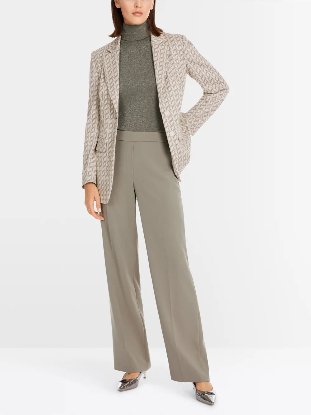 Marc Cain Sage Powder Green WASHINGTON slip-on trousers