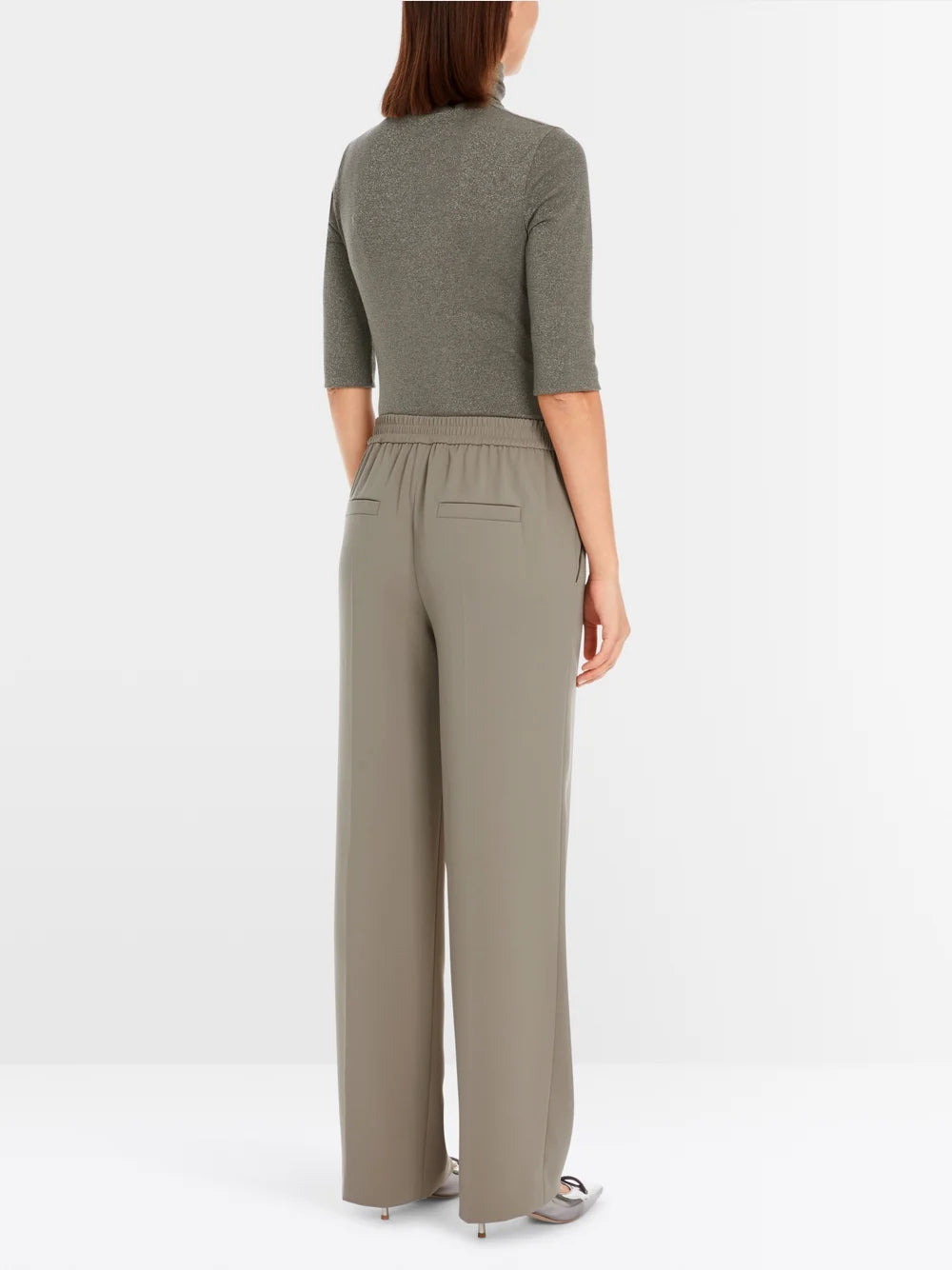 Marc Cain Sage Powder Green WASHINGTON slip-on trousers