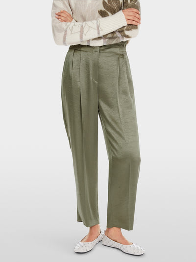 Marc Cain Sage Powder WELS satin trousers