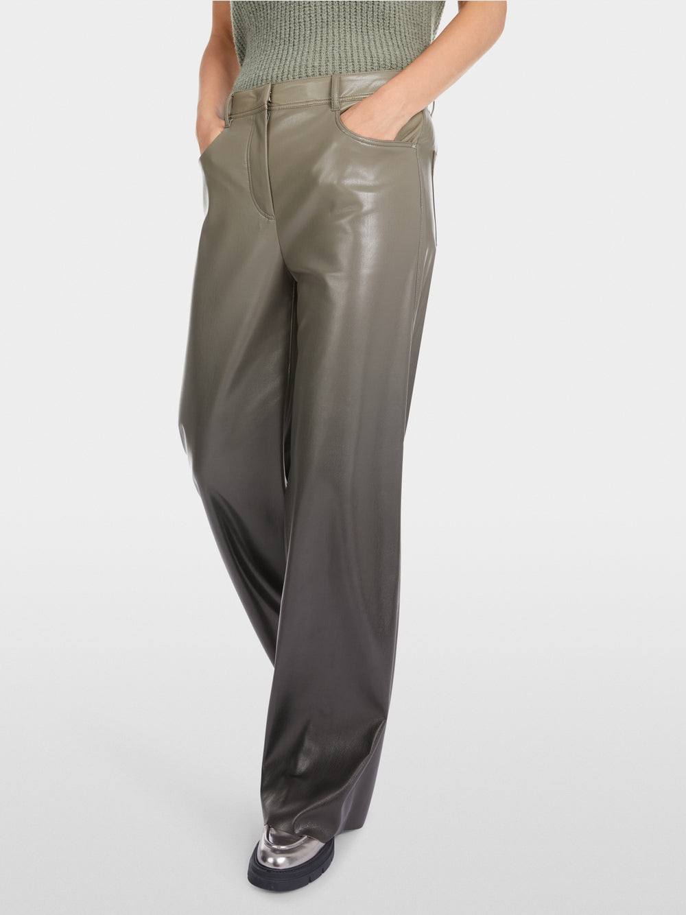 Marc Cain Ombre WARRI fun leather trousers