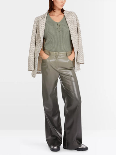 Marc Cain Ombre WARRI fun leather trousers