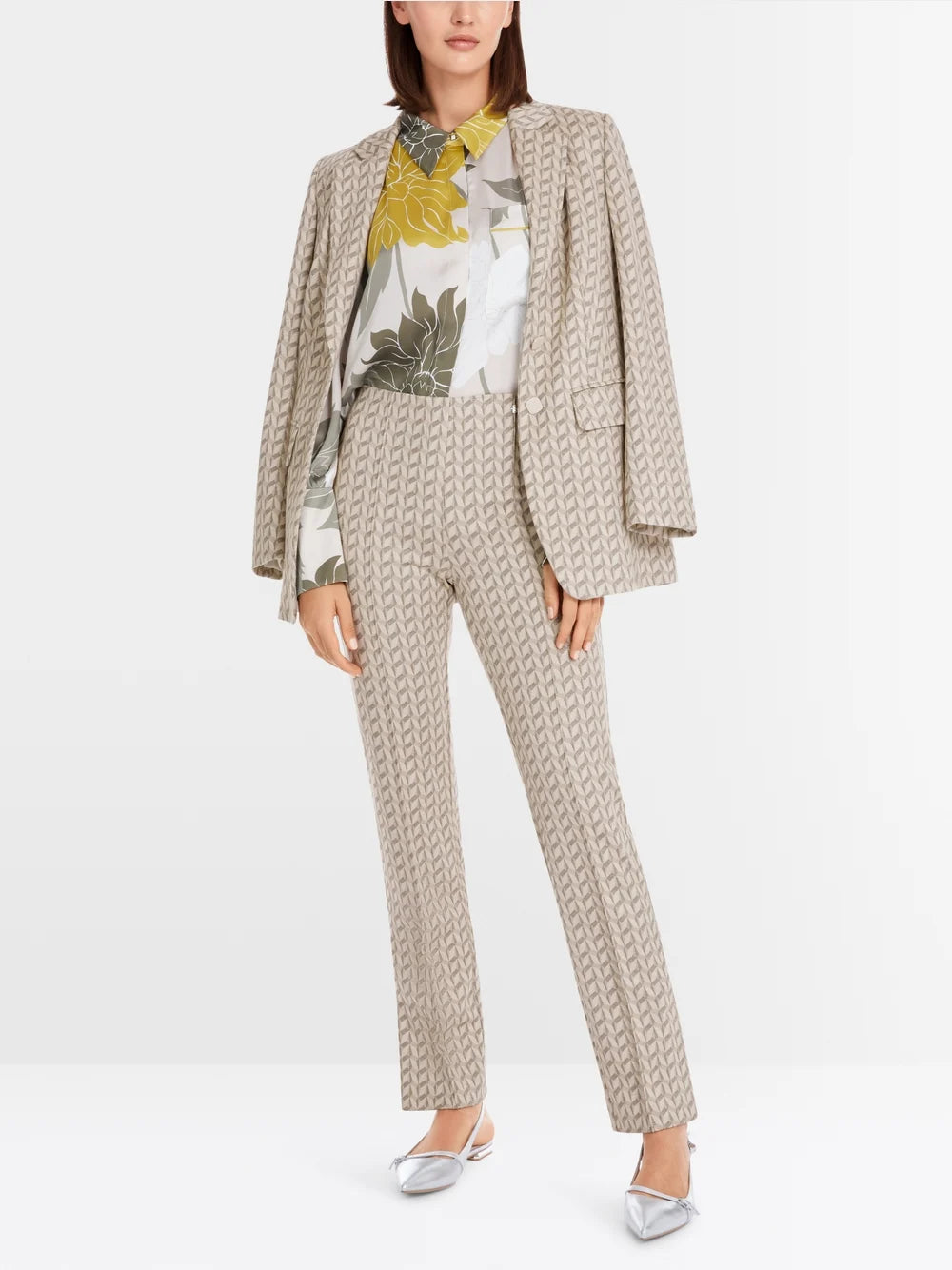 Marc Cain Pearl FATSA jersey jacquard trousers