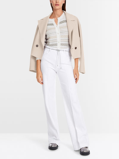 Marc Cain White WARRI Rethink Together wide jeans