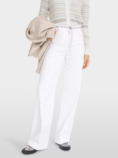 Marc Cain White WARRI Rethink Together wide jeans